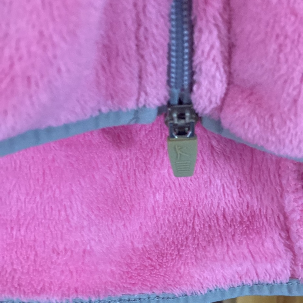 DANSKIN PINK FLUFF JACKET polar fleece jacket used - Picture 9 of 10
